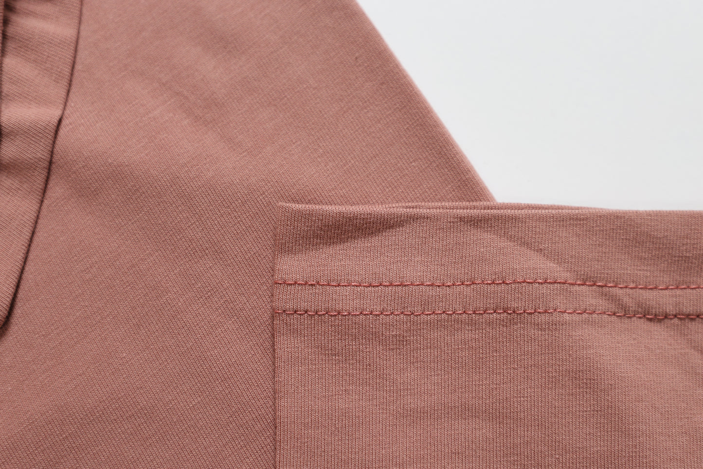 Oversized American Cut Signature Tee -Rose