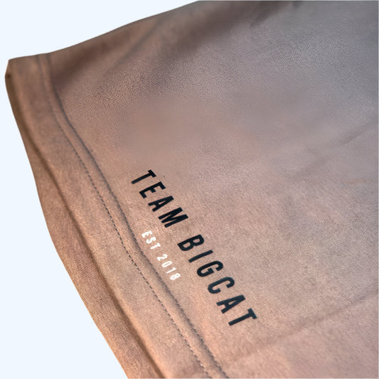 Fleece Oversized Retro Shorts - Mocha