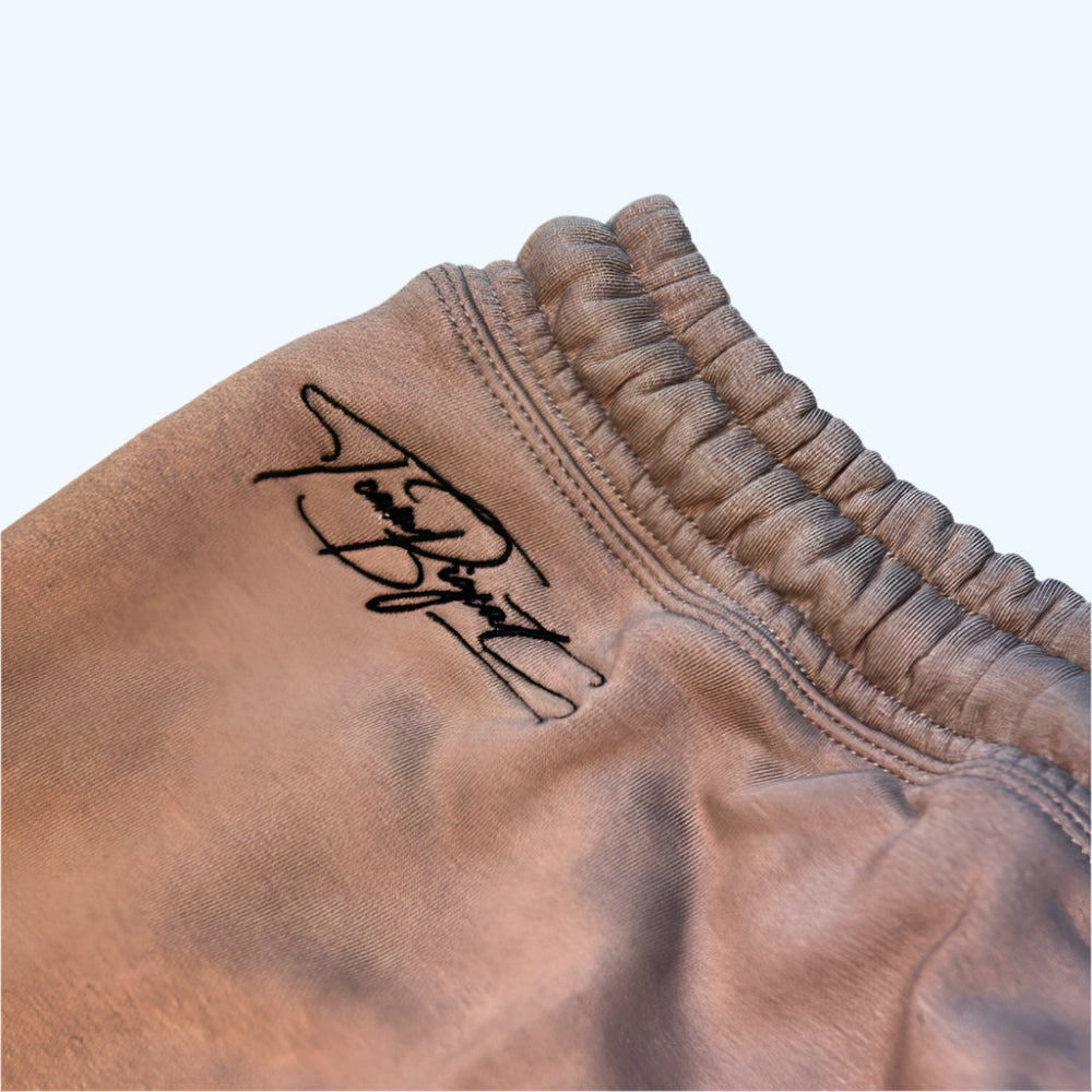Fleece Oversized Retro Shorts - Mocha
