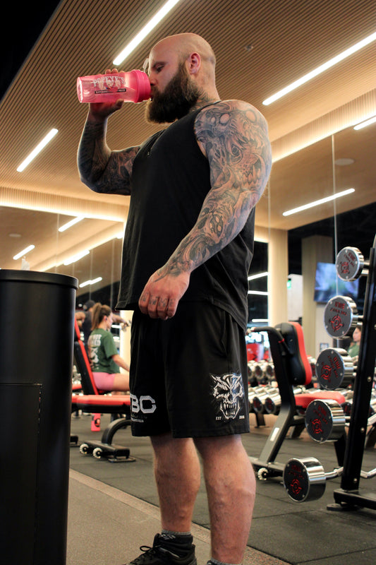AP White Cat Skull Squat Shorts