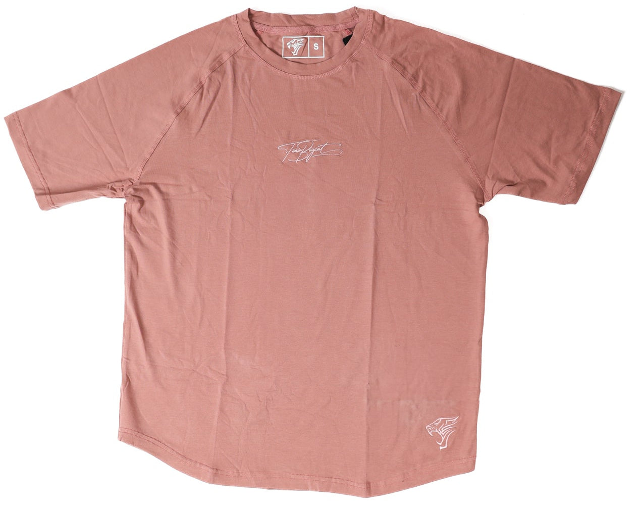 Oversized American Cut Signature Tee -Rose