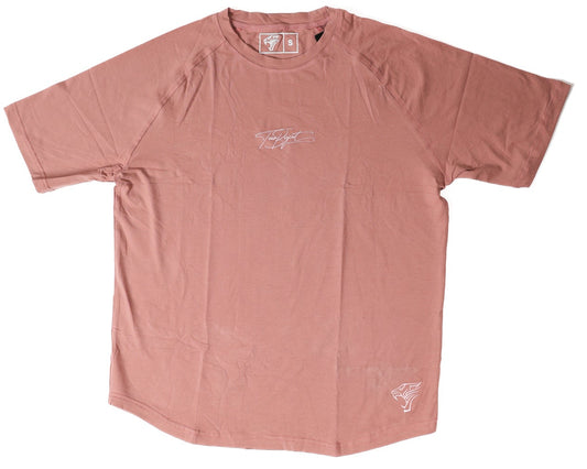 Oversized American Cut Signature Tee -Rose