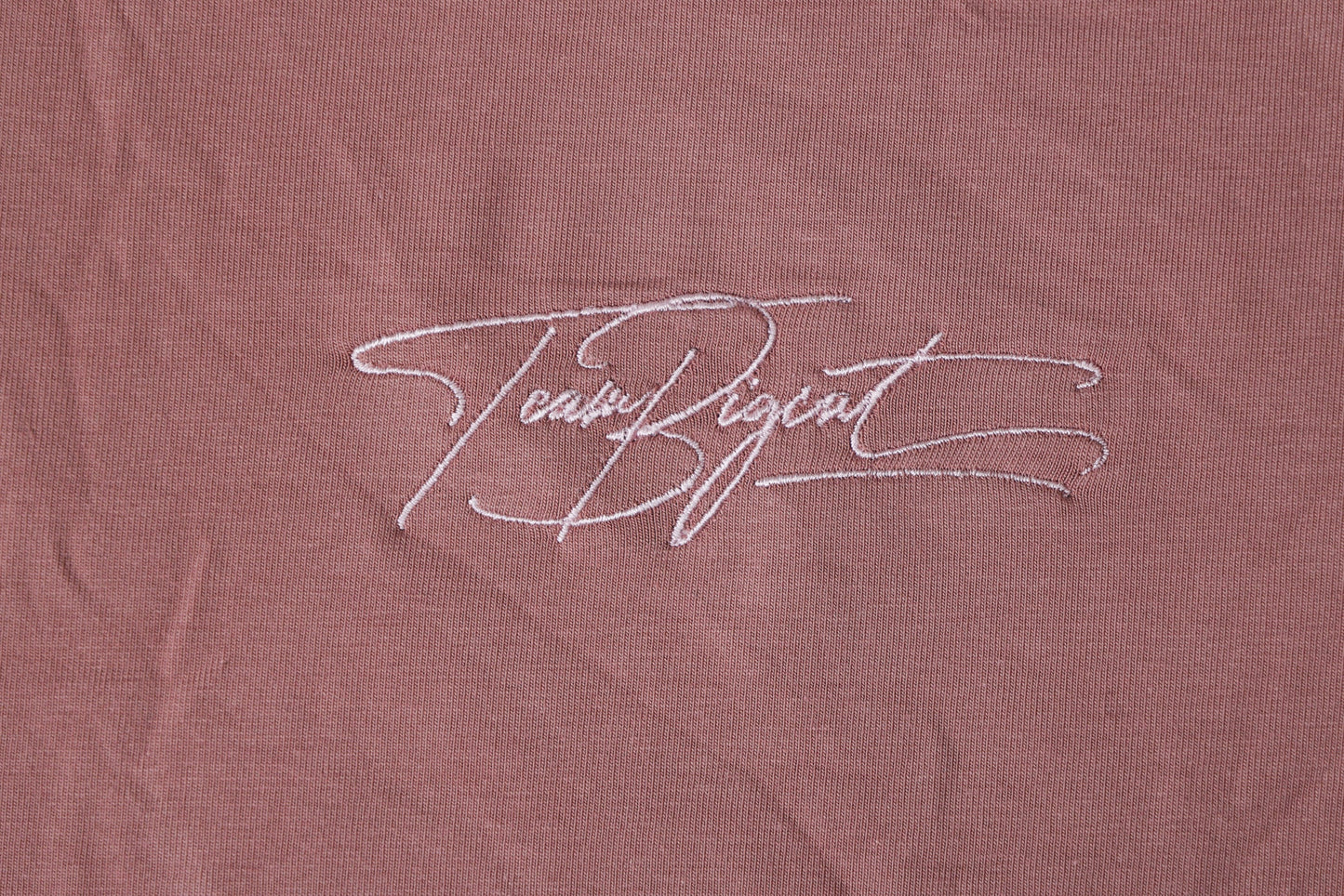 Oversized American Cut Signature Tee -Rose