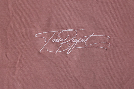 Oversized American Cut Signature Tee -Rose