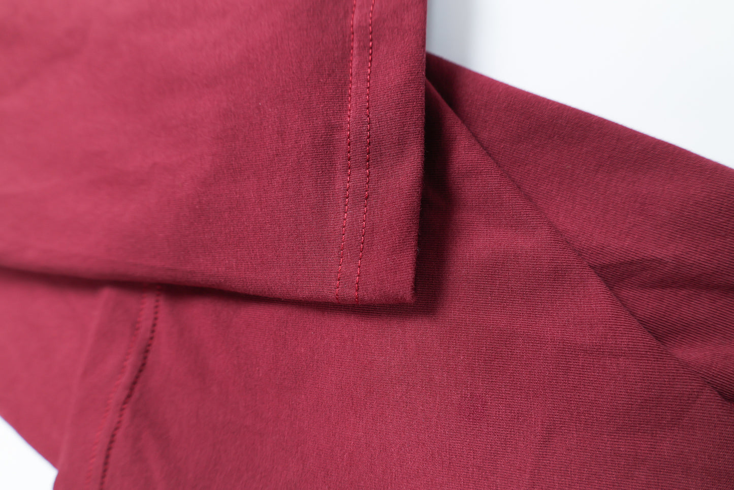 Oversized American Cut Signature Tee - Wine