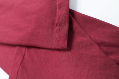 Oversized American Cut Signature Tee - Wine