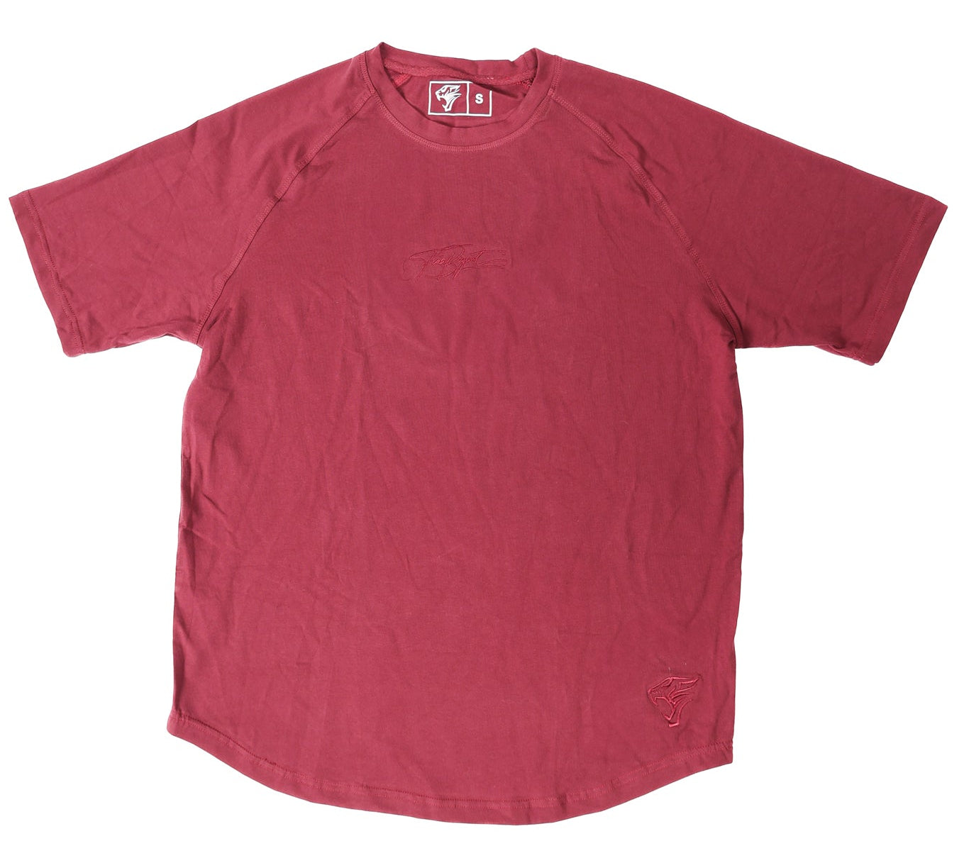 Oversized American Cut Signature Tee - Wine