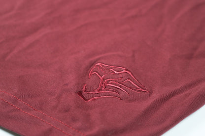 Oversized American Cut Signature Tee - Wine