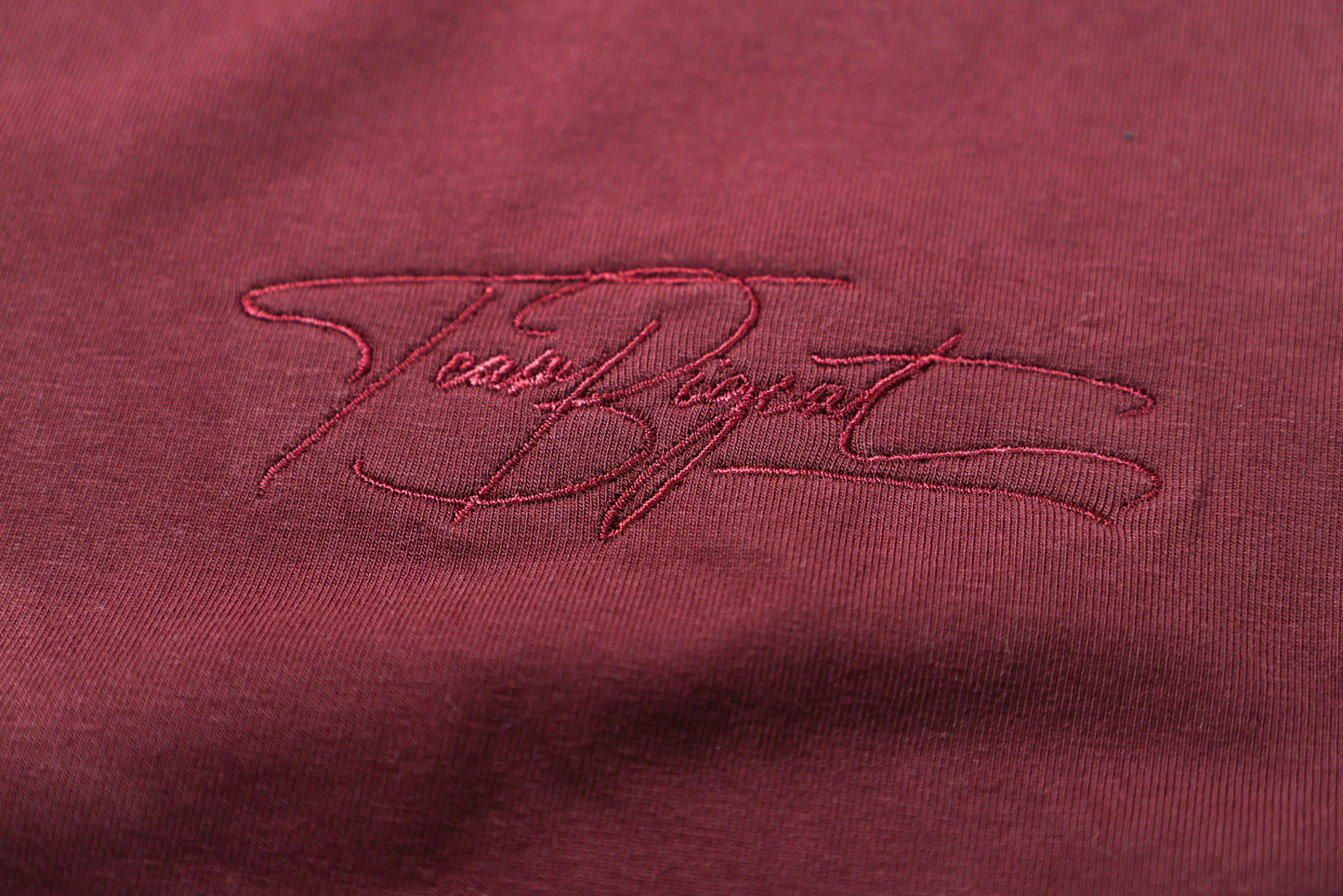 Oversized American Cut Signature Tee - Wine