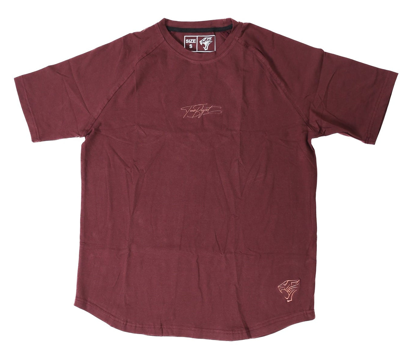 Oversized American Cut Signature Tee - Plum Brown