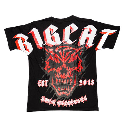 AP Red Cat Skull Classic Fit Tee