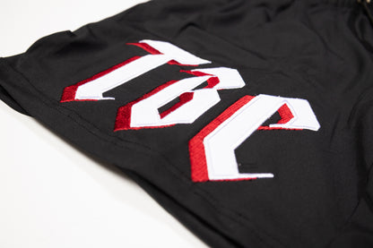 AP Red Cat Skull Squat Shorts