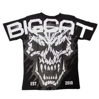 AP White Cat Skull Classic Fit Tee